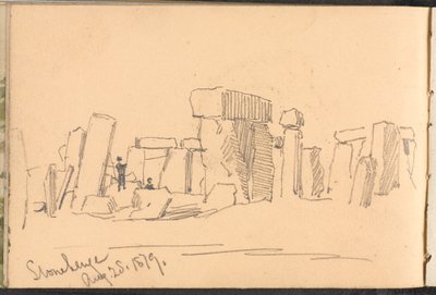 ?Stonehenge 25 augusti 1879.? av William Barnes Wollen