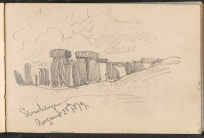 ?Stonehenge, 25 augusti 1879? av William Barnes Wollen