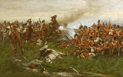 Den 28:e (1st Gloucestershire Regiment) vid Waterloo av William Barnes Wollen