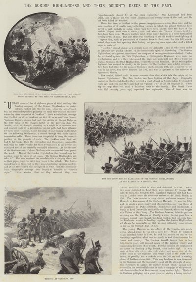 Gordon Highlanders och deras doftiga gärningar från det förflutna av William Barnes Wollen