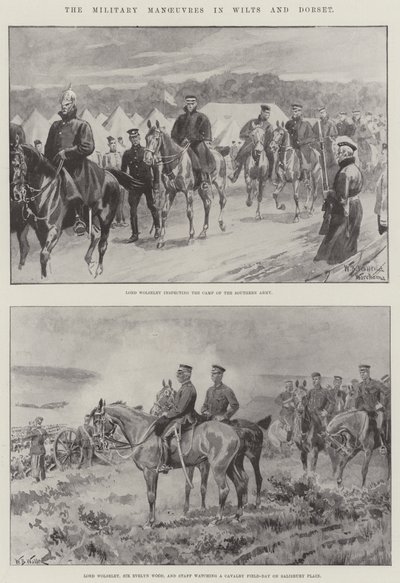Militära manövrar i Wilts och Dorset av William Barnes Wollen