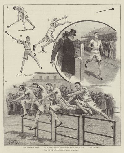 Oxford och Cambridge Athletic Sports av William Barnes Wollen