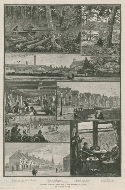 Växande London; skisser i de västra förorterna av William Bazett Murray