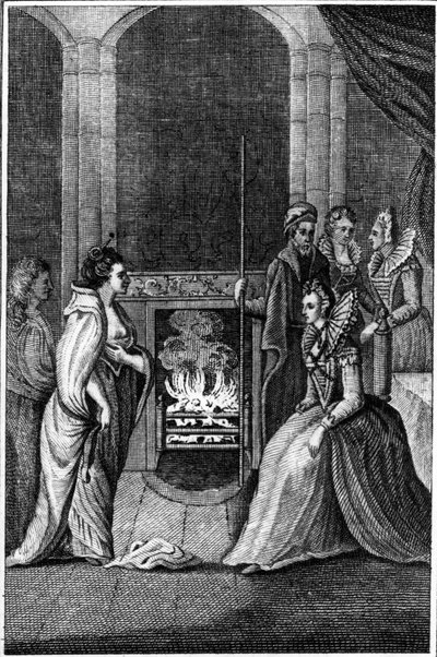 Grana Uile presenterade för drottning Elizabeth, illustration från 