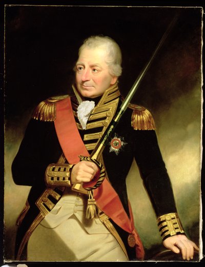 Porträtt av John Jervis (1735-1823) Förste earl av St. Vincent, ca 1805 av William Beechey