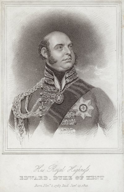 Porträtt av prins Edward, hertig av Kent och Strathearn av William Beechey