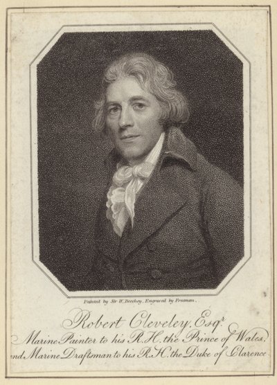 Porträtt av Robert Cleveley av William Beechey