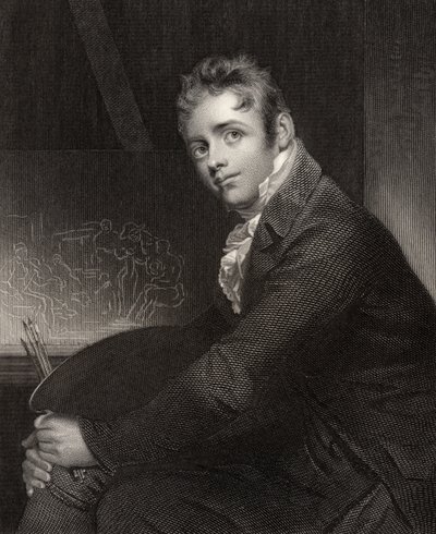 Sir David Wilkie, graverad av H. Robinson, från 