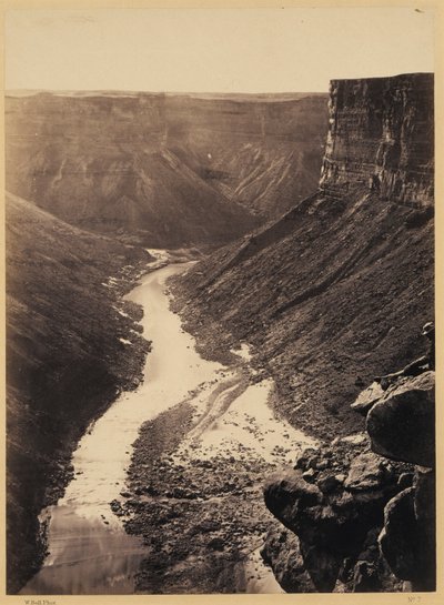 Grand Cañon, Coloradofloden, nära Paria Creek, mot väster av William Bell