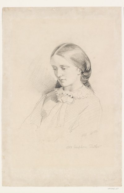 Josephine Butler, tidig feministisk kampanjledare, 1856 av William Bell Scott