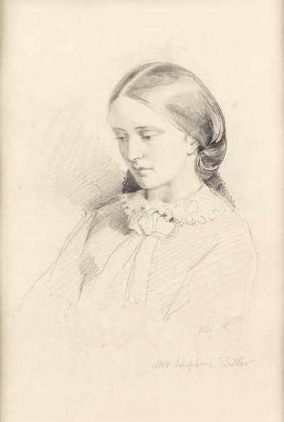 Josephine Butler, tidig feministisk kampanjledare, 1856 av William Bell Scott