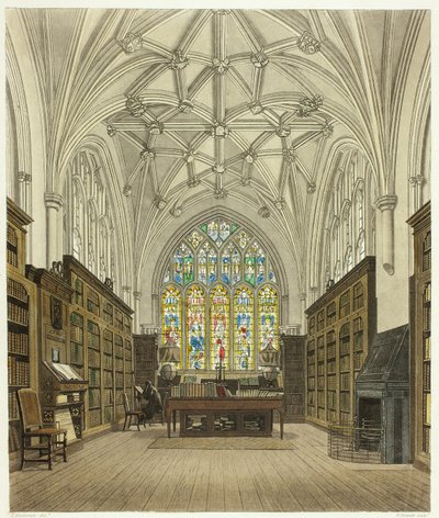 Biblioteket vid Winchester College av William Bennett