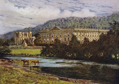 Chatsworth från Derwent av William Biscombe Gardner