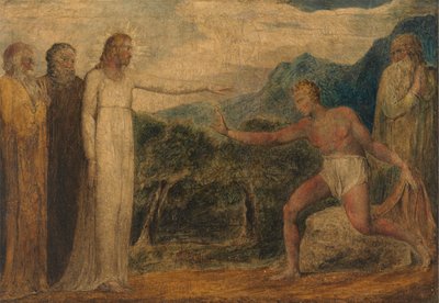 Kristus ger syn åt Bartimeus av William Blake
