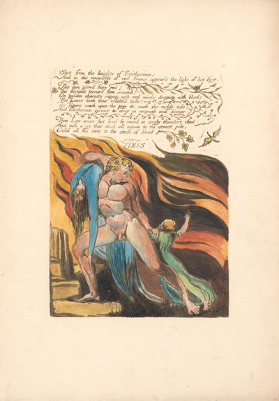 Europa. A Prophecy, Tavla 17, Skott från höjden . . . . (Bentley 18) av William Blake