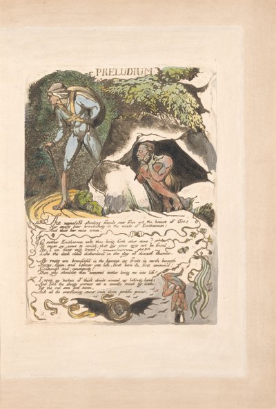 Europa. En profetia, platta 3, Preludium av William Blake