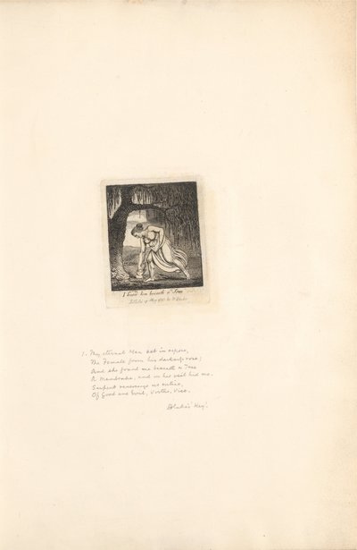 För könen-The Gates of Paradise, tavla 3, jag hittade honom under ett träd av William Blake