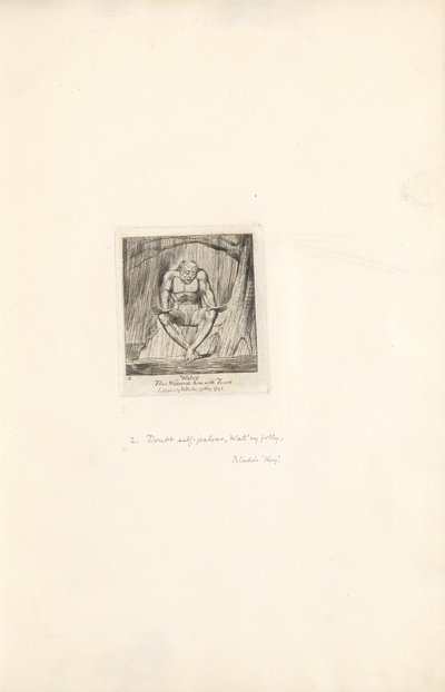 För könen- Paradisets portar, tallrik 4, vatten av William Blake