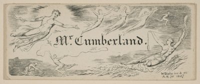 George Cumberlands meddelandekort, 1827. av William Blake