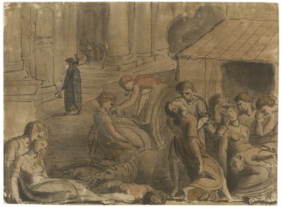 Londons stora pest, ca. 1779 av William Blake