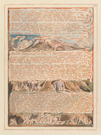 Jerusalem, tavla 23, Jerusalem! Jerusalem!.... av William Blake
