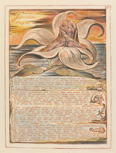 Jerusalem, tallrik 28, Jerusalem, kapitel. 2 .... av William Blake