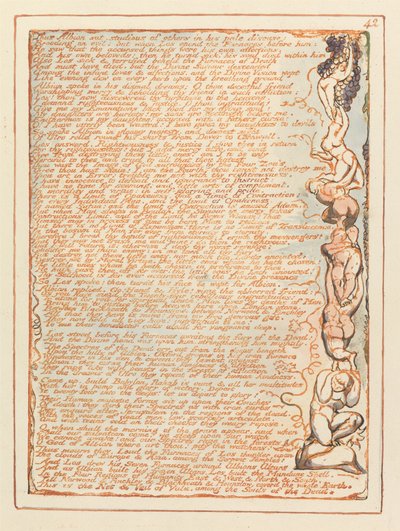 Jerusalem, tallrik 42, således satt Albion .... av William Blake