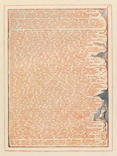 Jerusalem, Plåt 43, De såg sina hjul.... av William Blake