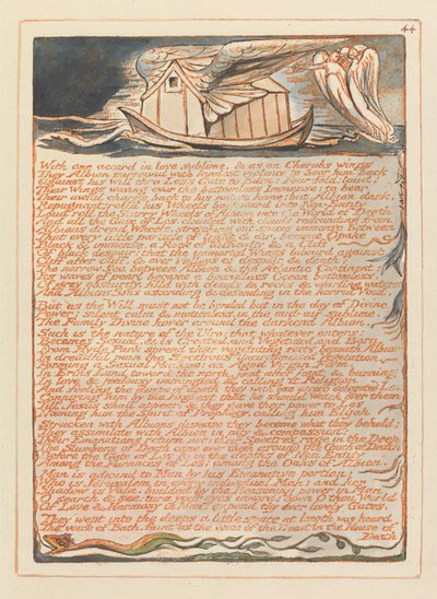 Jerusalem, tavla 44, med en överenskommelse.... av William Blake