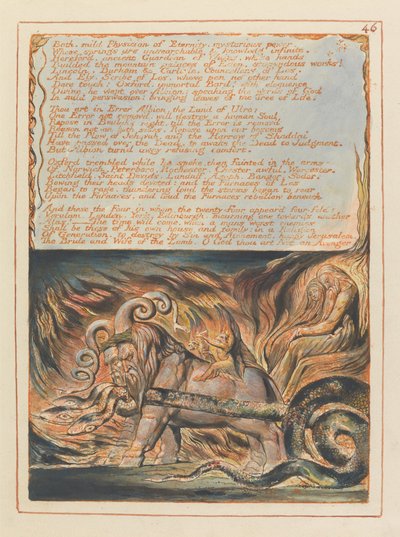 Jerusalem, tallrik 46, bad, mild läkare.... av William Blake
