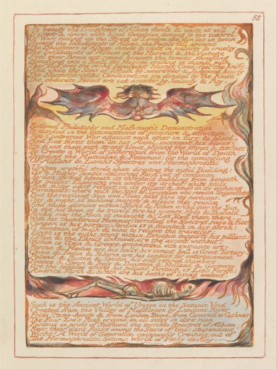 Jerusalem, tavla 58, I skönhet Albions döttrar.... av William Blake