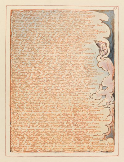 Jerusalem, tavla 83, Förgänglighet visar sig på dina lemmar.... av William Blake
