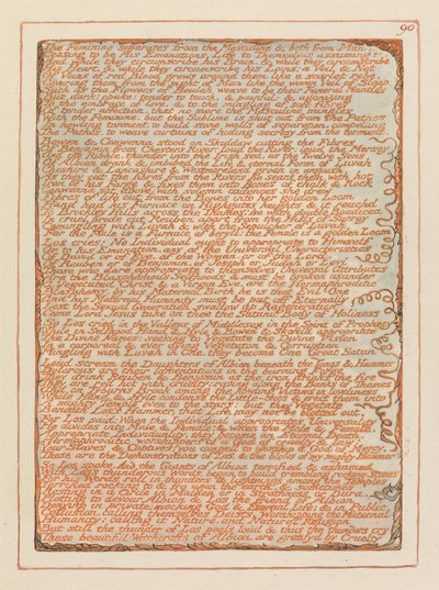 Jerusalem, Plate 90, Det kvinnliga skiljer.... av William Blake