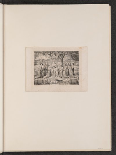 Job och hans familj av William Blake