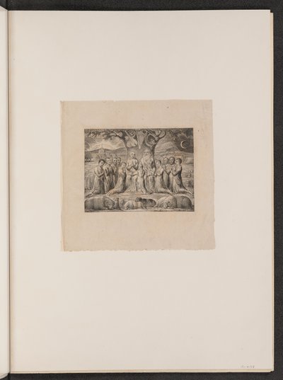 Job och hans familj, 1825. av William Blake