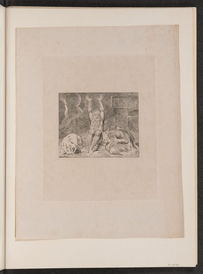 Jobs förtvivlan, 1825. av William Blake
