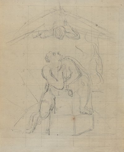 Los och hans spöke [verso] av William Blake