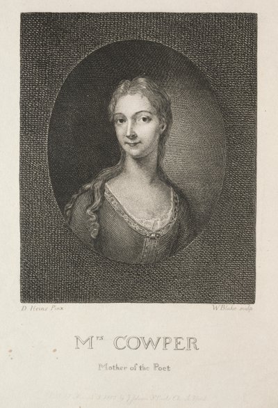 Mrs Cowper, poetens mor av William Blake