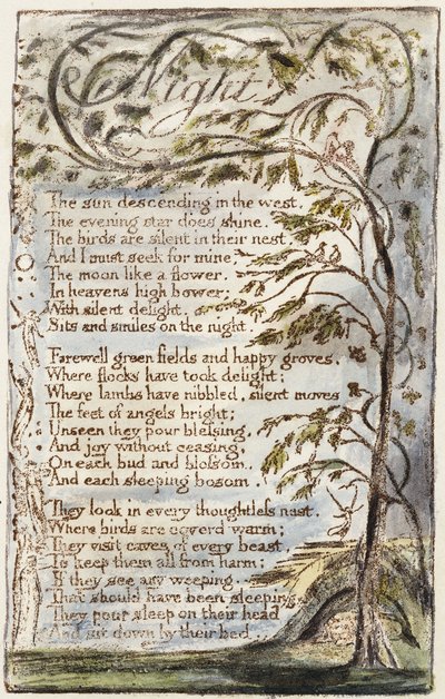 Natt, 1789 av William Blake