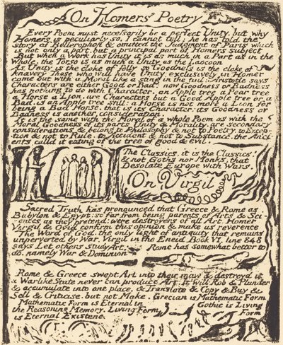 Om Homers poesi och om Vergilius, 1822. av William Blake