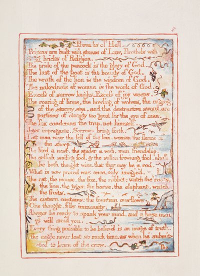 Proverbs of Hell, text från 