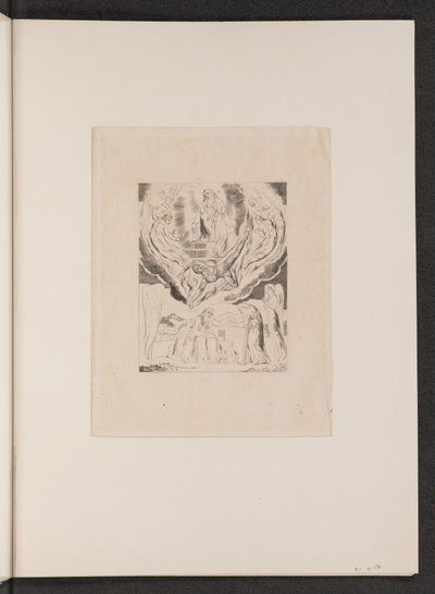 Satan går ut från Herrens närvaro, 1825. av William Blake