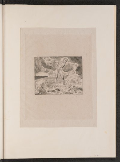 Satan slår jobb med bölder av William Blake