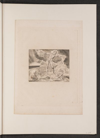 Satan slår jobb med bölder av William Blake