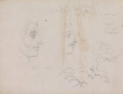 Ark från Blake-Varley Sketchbook från 1819, sidorna 37 och 38 av William Blake