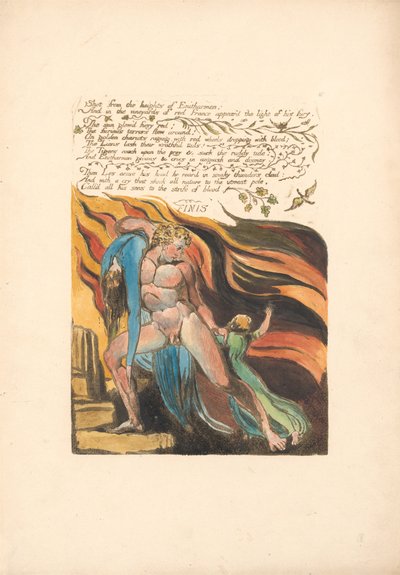 Schuss von den Höhen von Enitharmon (Platte 17) av William Blake