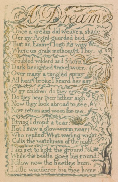 Songs of Innocence and of Experience, tavla 14, "Laughing Song" (Bentley 15) av William Blake