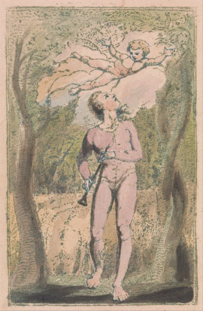 Songs of Innocence and of Experience, Plate 1, Innocence Frontispiece av William Blake