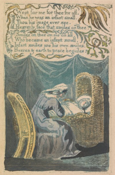 無垢と経験の歌、プレート26、「ゆりかごの歌」（ベントレー16）スウェーデン語 av William Blake