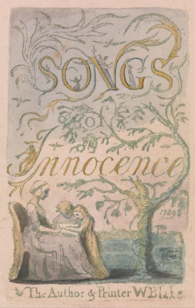 Songs of Innocence and of Experience, Plate 2, Innocence Titelsida (Bentley 3) av William Blake